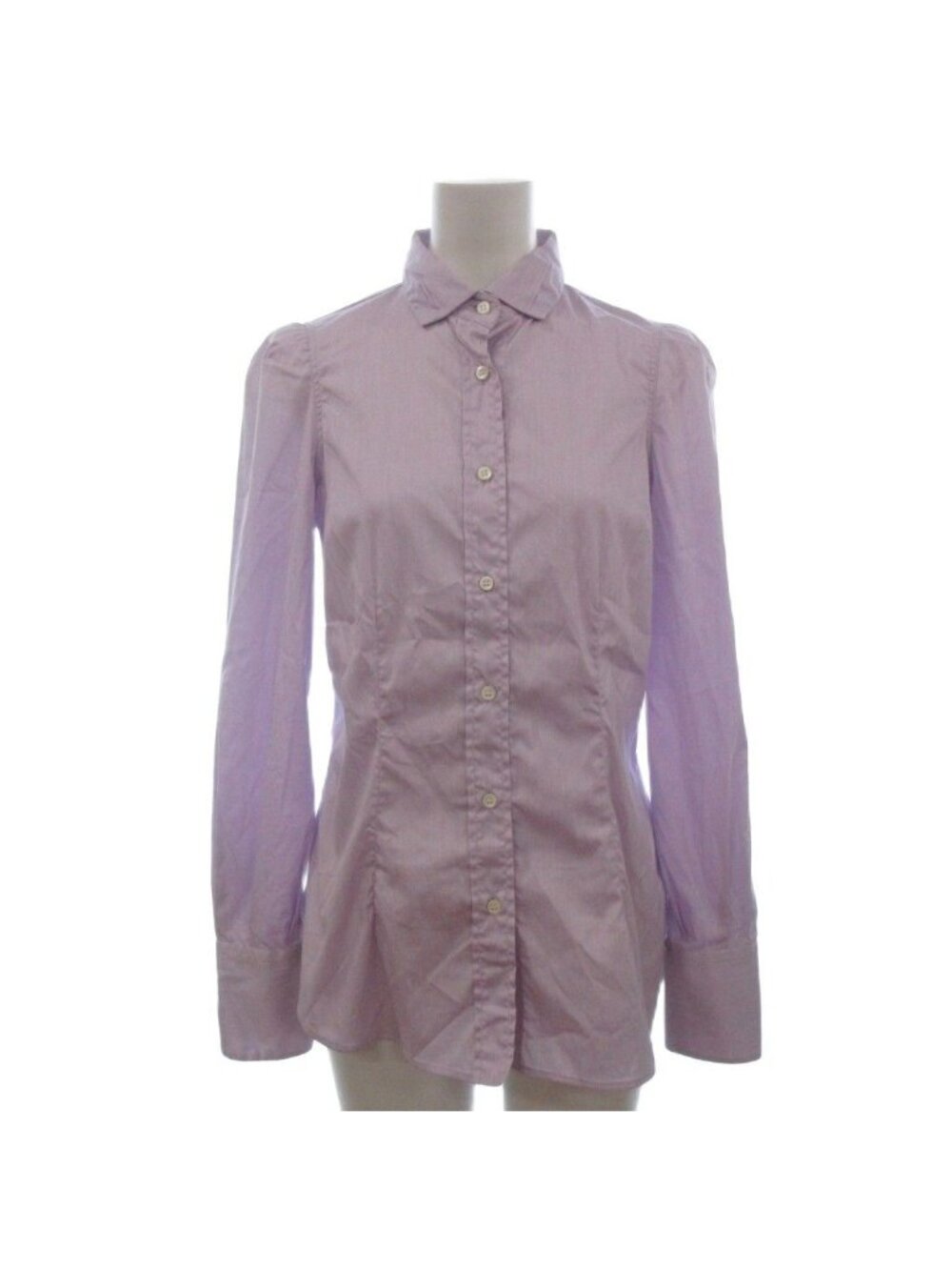 Brunello Cucinelli Tuck Color Blouse Shirt Long Sleeve Lavender Purple